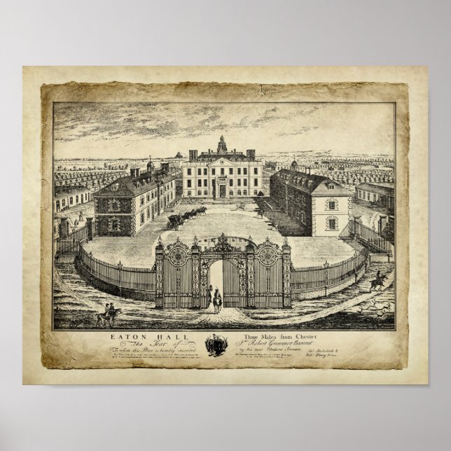 Eaton Hall English Country House Print 1 Poster (Vorne)