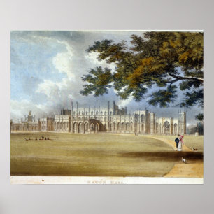 Eaton Hall, reißen vorderes, von Ackermanns 'Repo Poster
