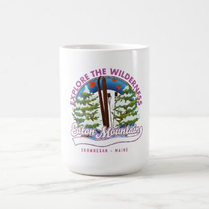 Eaton Mountain Skowhegan, Maine Logo Kaffeetasse