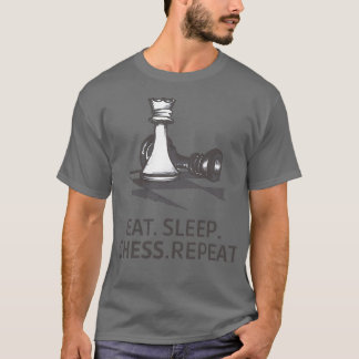 EATSLEEPCHESSREPEAT Telefonfälle und andere Gesche T-Shirt