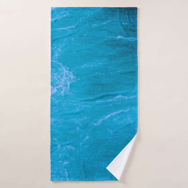 Eau bleue claire (Serviette de bain)