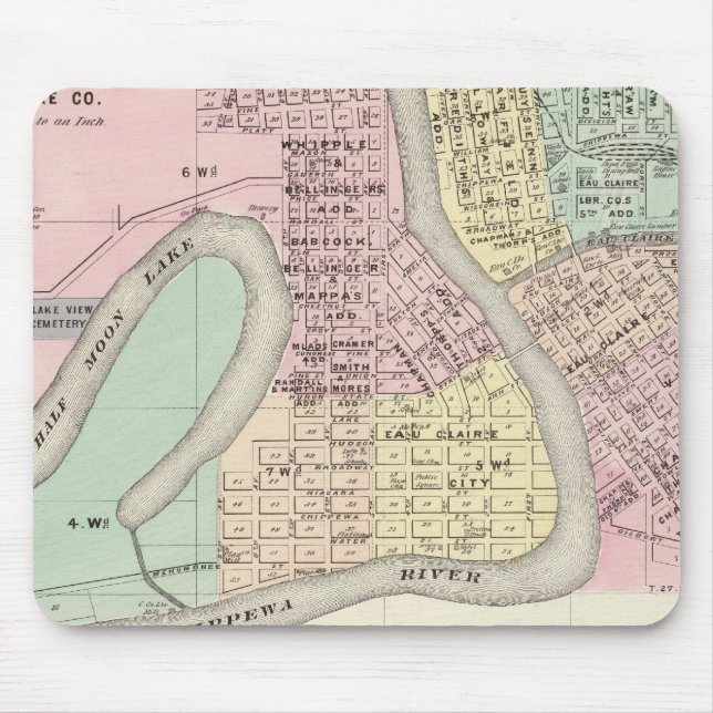 Eau Claire und Medford Mousepad (Vorne)