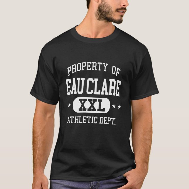 Eau Clare Retro Athletic Property Dept T-Shirt (Vorderseite)