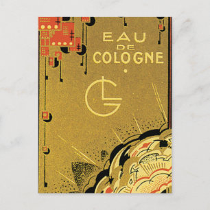 Eau De Cologne Gold Postkarte