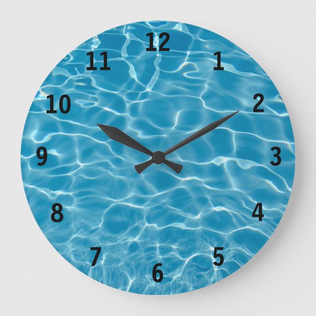 Eau de la piscine Horloge (Recto)