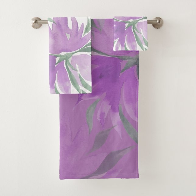 Eau de lavande violette aquarelle florale élégante (En situation)