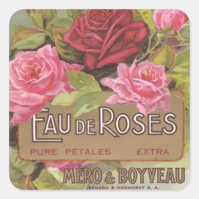 Eau de Rose Stickers (Vorderseite)