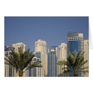 EAU, Dubaï. Tours de la résidence Jumeirah Beach