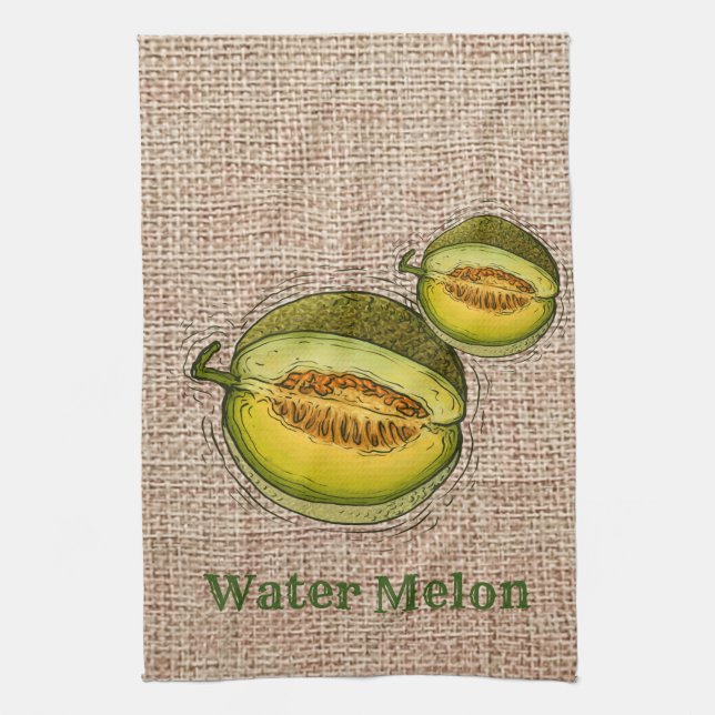 Eau melon Serviette de cuisine (Vertical)