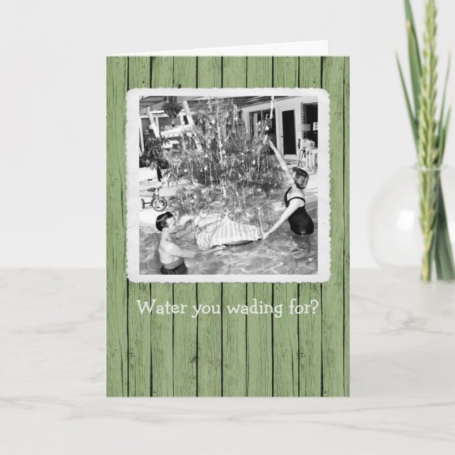 Eau que vous gérez pour la carte de voeux de Noël (Devant)