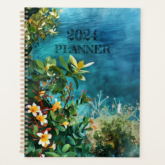 EAUX D'AZURE ET PLANNER DE PLUMÉRIE TROPICALE (Devant)