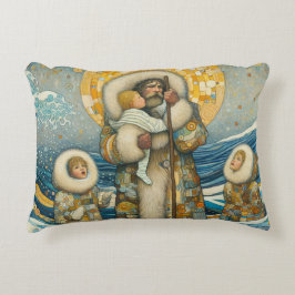 "Eaux froides, guide solide" Accent Coussin