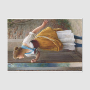 Eavesdropping (von Eugene de Blaas) Seidenpapier