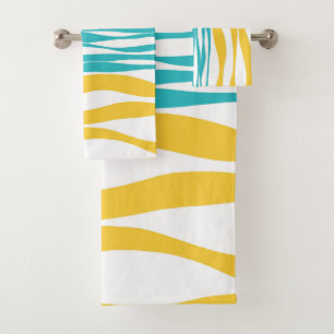 Ebb et flux - Turquoise & Jaune