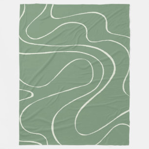 EBB und Flow 2 in grün Fleecedecke