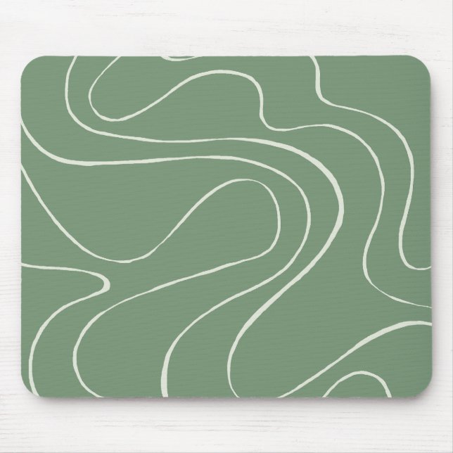 EBB und Flow 2 in grün Mousepad (Vorne)