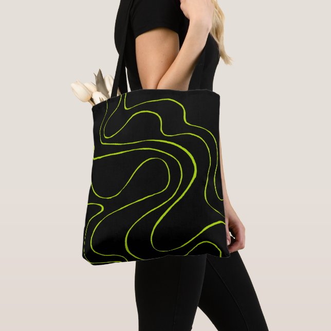EBB und Flow 2 in Kalkgrün und Schwarz Tasche (Von Nahem)