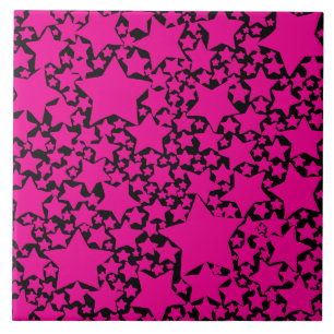 EBB und Flow 2 in Magenta und Schwarz Fliese