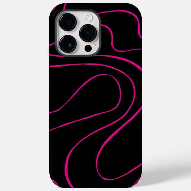 Ebb und Flow 2 - Magenta und Schwarz Case-Mate iPhone 14 Pro Max Hülle (Rückseite)