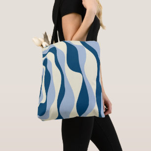 EBB und Flow 4 - Dunkles Blau, Licht und Creme Tasche