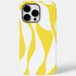 EBB und Flow 4 in Lemon Gelb und Weiß Case-Mate iPhone 14 Pro Max Hülle