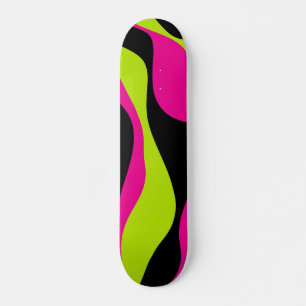 EBB und Flow 4 in Lime Green, Hot Pink und Black Skateboard