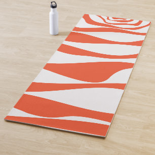 EBB und Flow 4 in Orange und Weiß Yogamatte