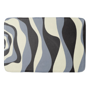 EBB und Flow 4 in Schwarz, Grau und Creme Badematte