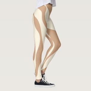 EBB und Flow 4 in Tan und Creme Leggings