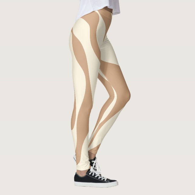 EBB und Flow 4 in Tan und Creme Leggings (Rechts)