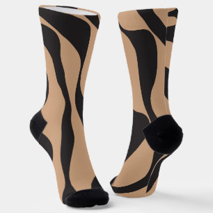 EBB und Flow 4 in Tan und Schwarz Socken