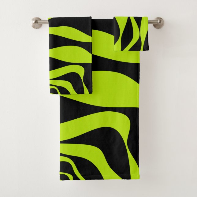 EBB und Flow 4 - Kalkgrün Badhandtuch Set (Insitu)