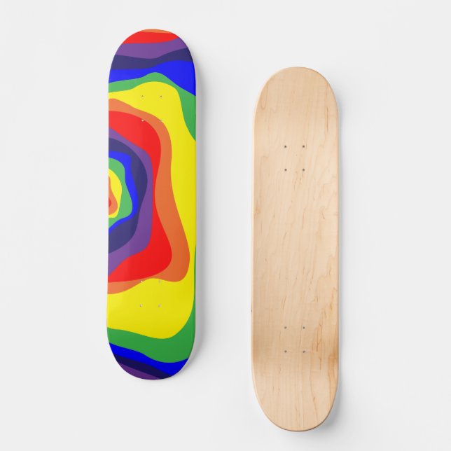 EbB und Flow 4 Rainbow Skateboard (Vorderseite)