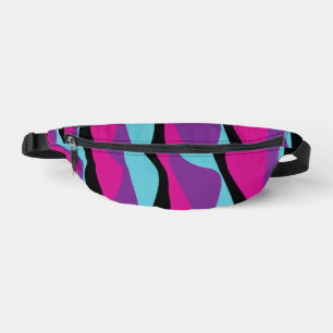 EBB und Flow 4 - Rosa, Lila, Blau und Schwarz Bauchtasche