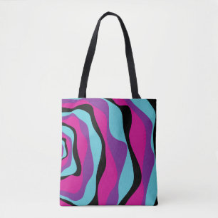 EBB und Flow 4 - Rosa, Lila, Blau und Schwarz Tasche