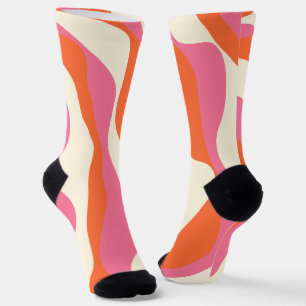 EBB und Flow 4 - Rosa, Orange und Creme Socken