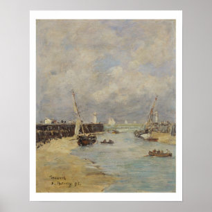 Ebbe bei Trouville, 1895 (Öl auf Platte) Poster
