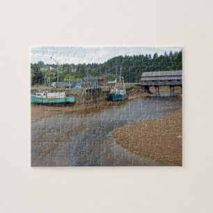 Ebbe in der Bay of Fundy bei St. Martins, New