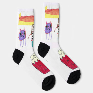 Ebby mit ihrem Haustier Socken