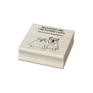EBD Bullies Bully English Bulldog Liebhaber! Gummistempel