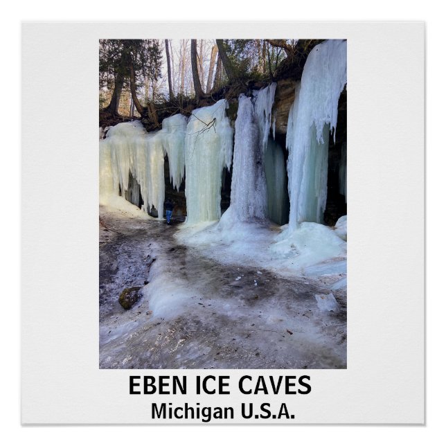 EBEN GLACE CAVES Glossy Poster (Devant)