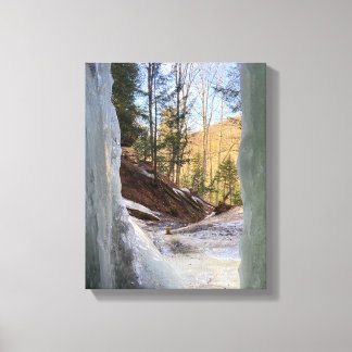 EBEN ICE CAVES MICHIGAN U.S.A. CANVAS PRINT LEINWANDDRUCK
