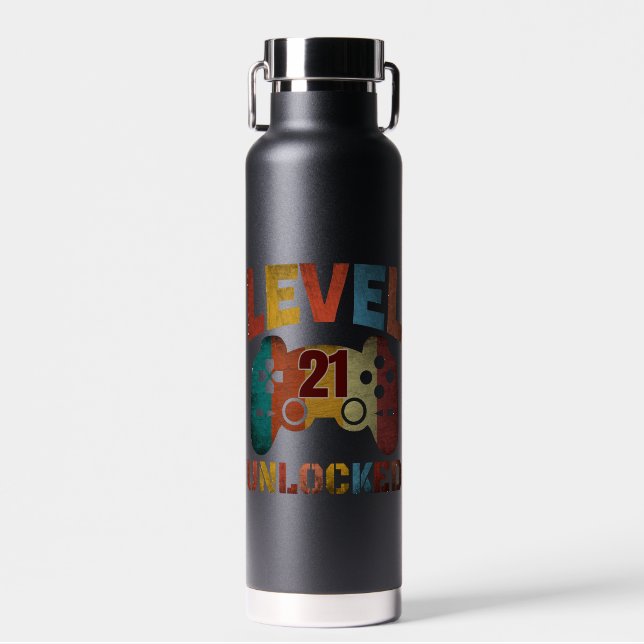 EBENE 21 ENTLOCKTE WASSERFLASCHE TRINKFLASCHE (Vorne)