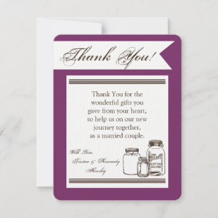 EBENE 4x5 danken Ihnen, das rustikale Dankeskarte