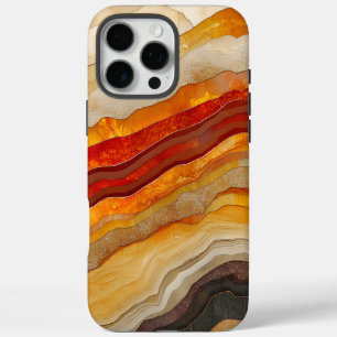 Ebenen Abstrakter Erdtöne iPhone 16 Pro Max Hülle