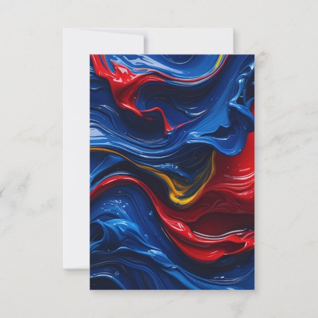 Ebenen auf Farbebenen Dankeskarte (Vorderseite)