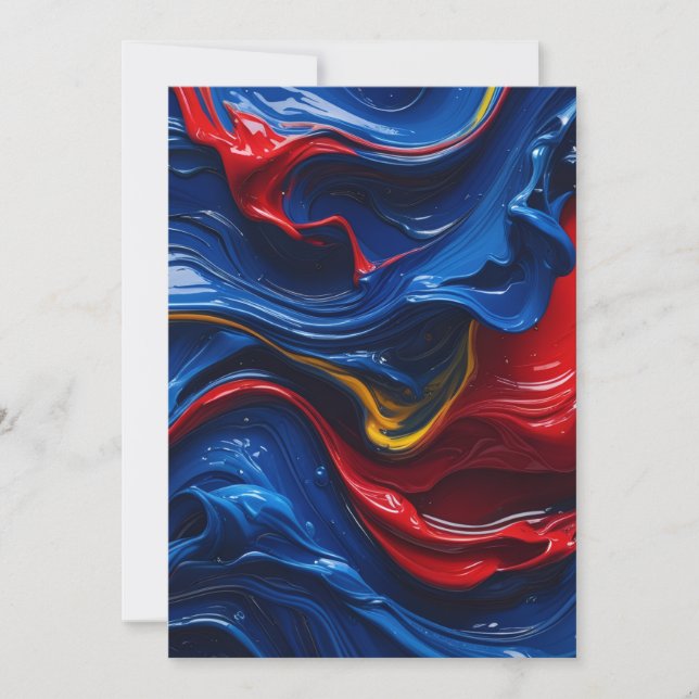 Ebenen auf Farbebenen Einladung (Vorderseite)