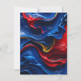 Ebenen auf Farbebenen Postkarte