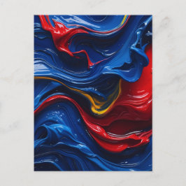 Ebenen auf Farbebenen Postkarte