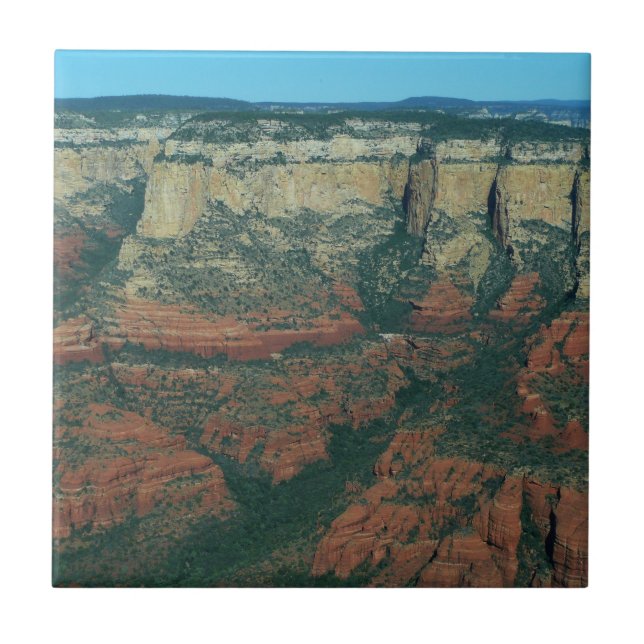 Ebenen der Roten Felsen in Sedona Arizona Fliese (Vorderseite)